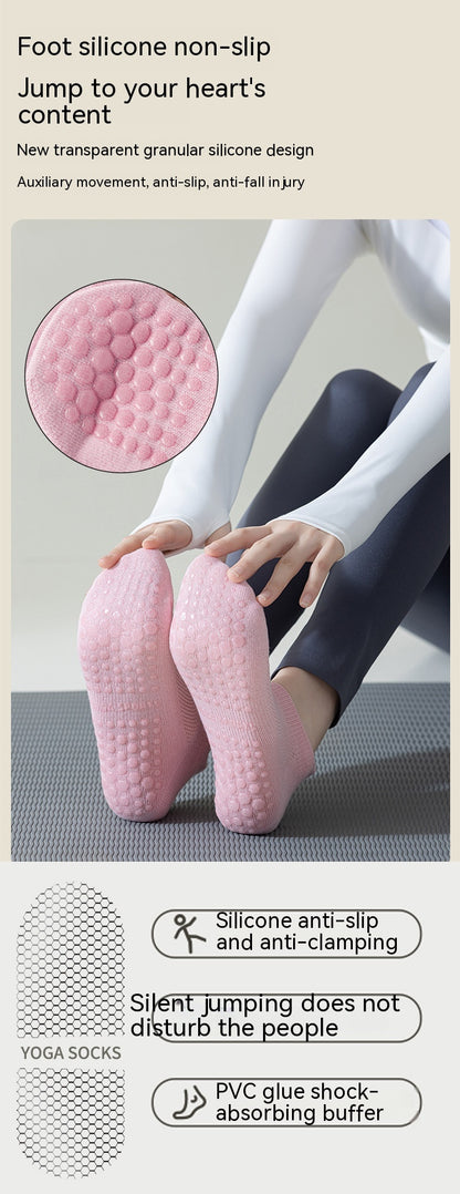 Women's Non-slip Silicone Cotton Pilates Fitness Socks