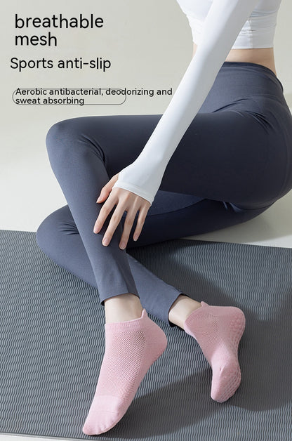 Women's Non-slip Silicone Cotton Pilates Fitness Socks