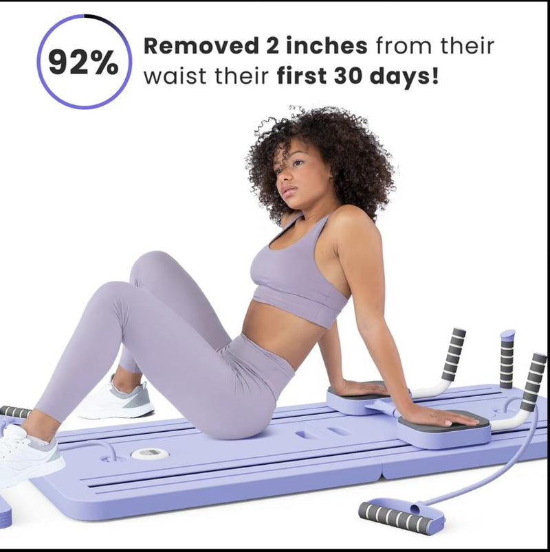 Terragym Pilates Board,Multi-Functional Ab Exercise Board,Foldablehome Pilates Reformer with Knee Mat ,Timer Andresistance Bands,Abs Workout Equipment Forabdominal & Core Strength Training #Tiktokshopblackfriday #Tiktokshopcybermonday