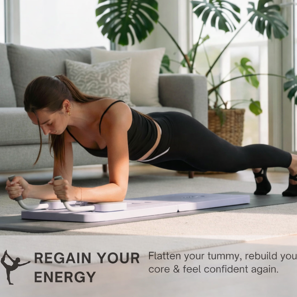 Compact At-Home Pilates Sliding Board