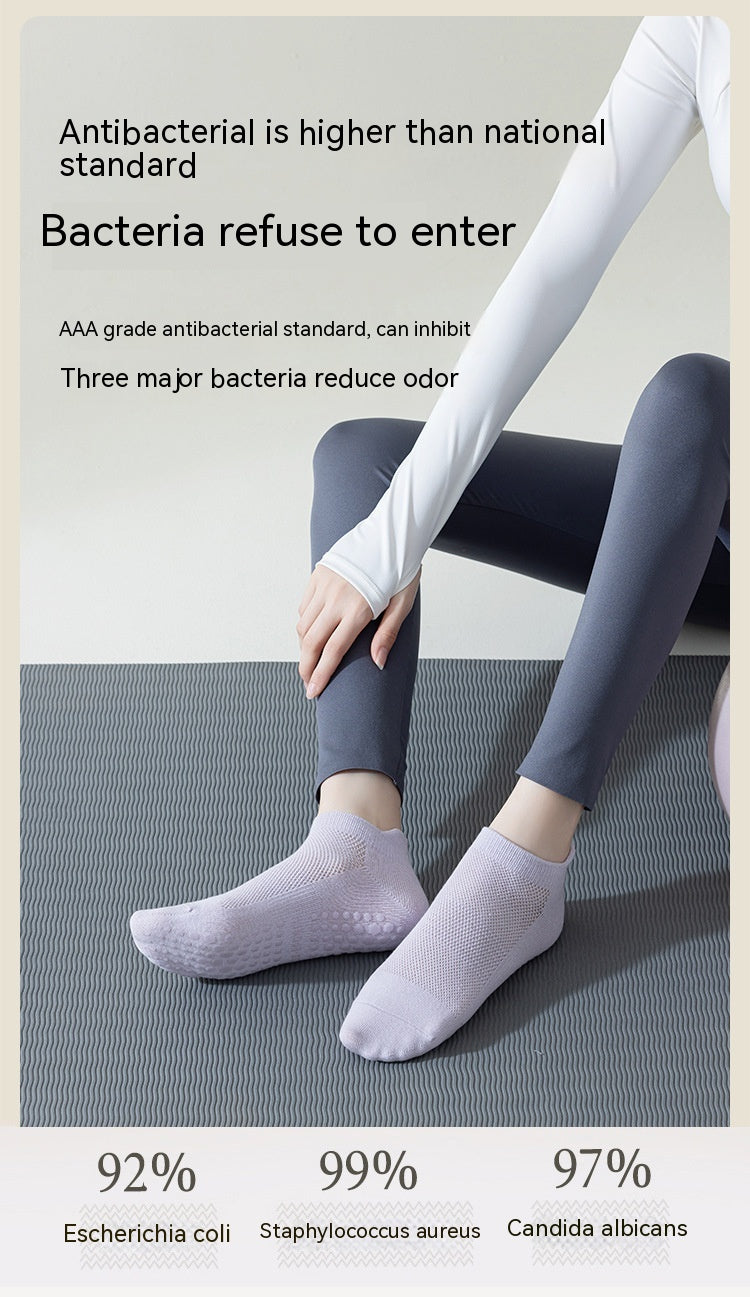Women's Non-slip Silicone Cotton Pilates Fitness Socks