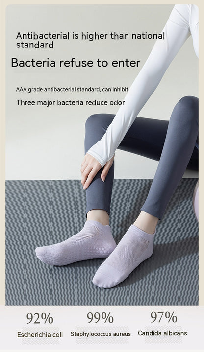 Women's Non-slip Silicone Cotton Pilates Fitness Socks